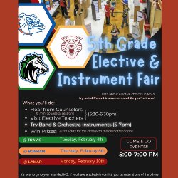 5th grade electives and instrument night